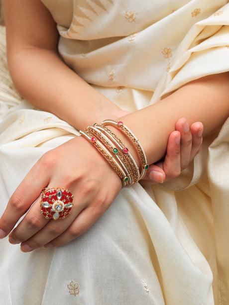 Ahana Timeless Elegance Tyaani kundan Ring