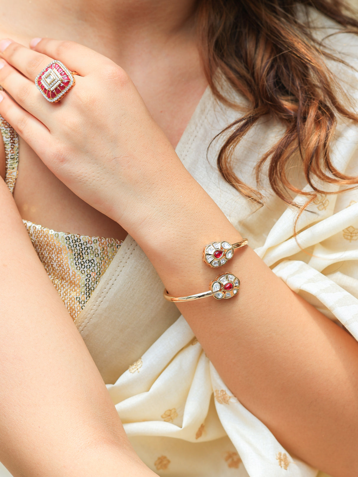 Tulika Tyaani kundan bracelet