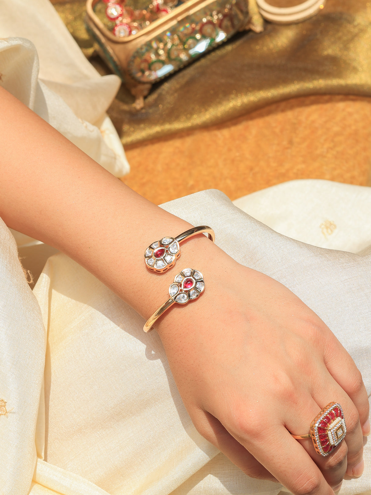 Tulika Tyaani kundan bracelet