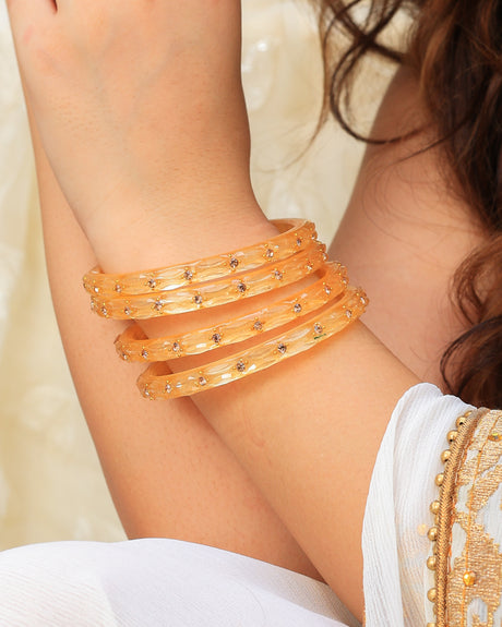 Soni Acrylic With Stone Bangles