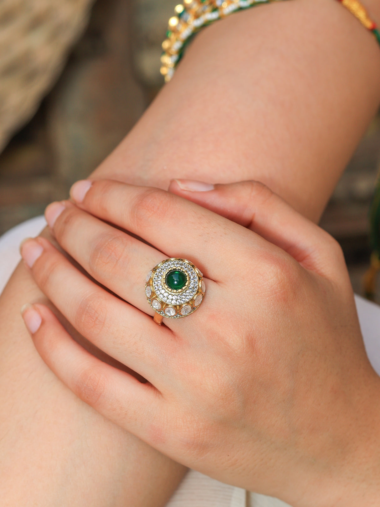 Akrati Regal Elegance Mossanite Ring