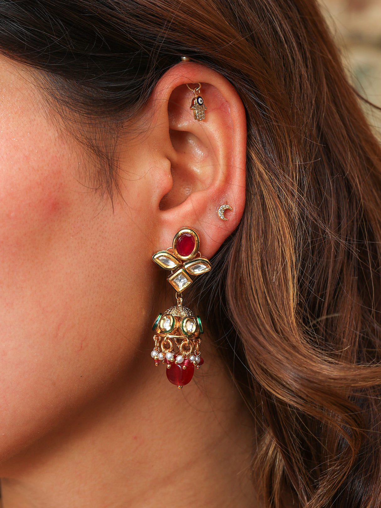 Lalima kundan jhumki