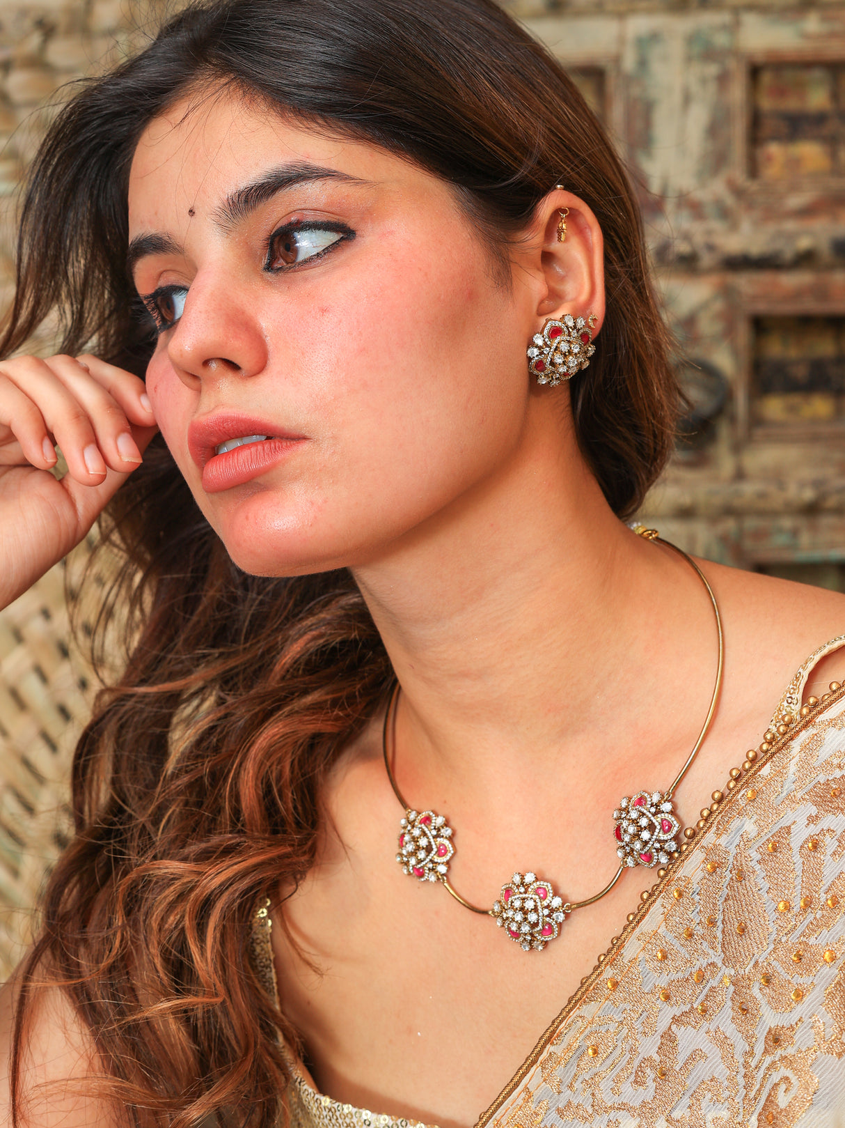 Tanya moissanite hasli set