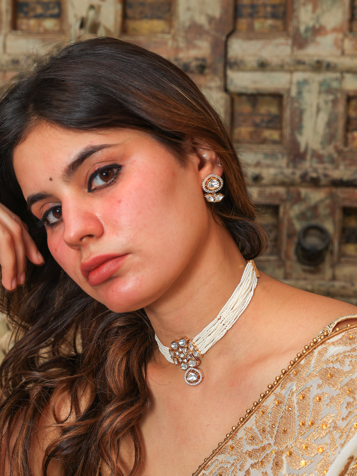 Megh jadau choker set