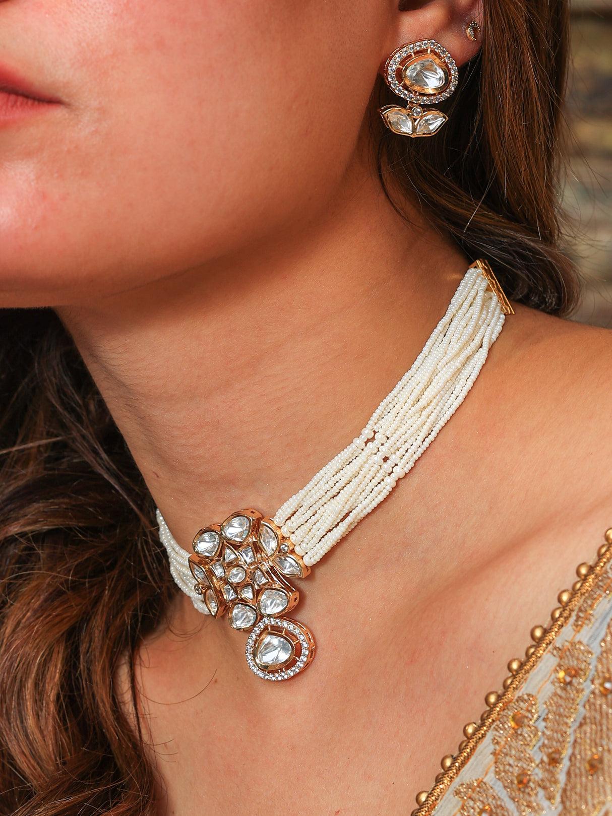 Megh jadau choker set