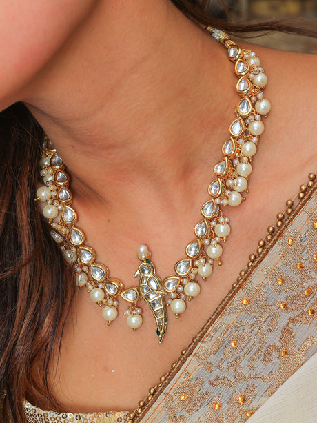 Chiriya kundan necklace