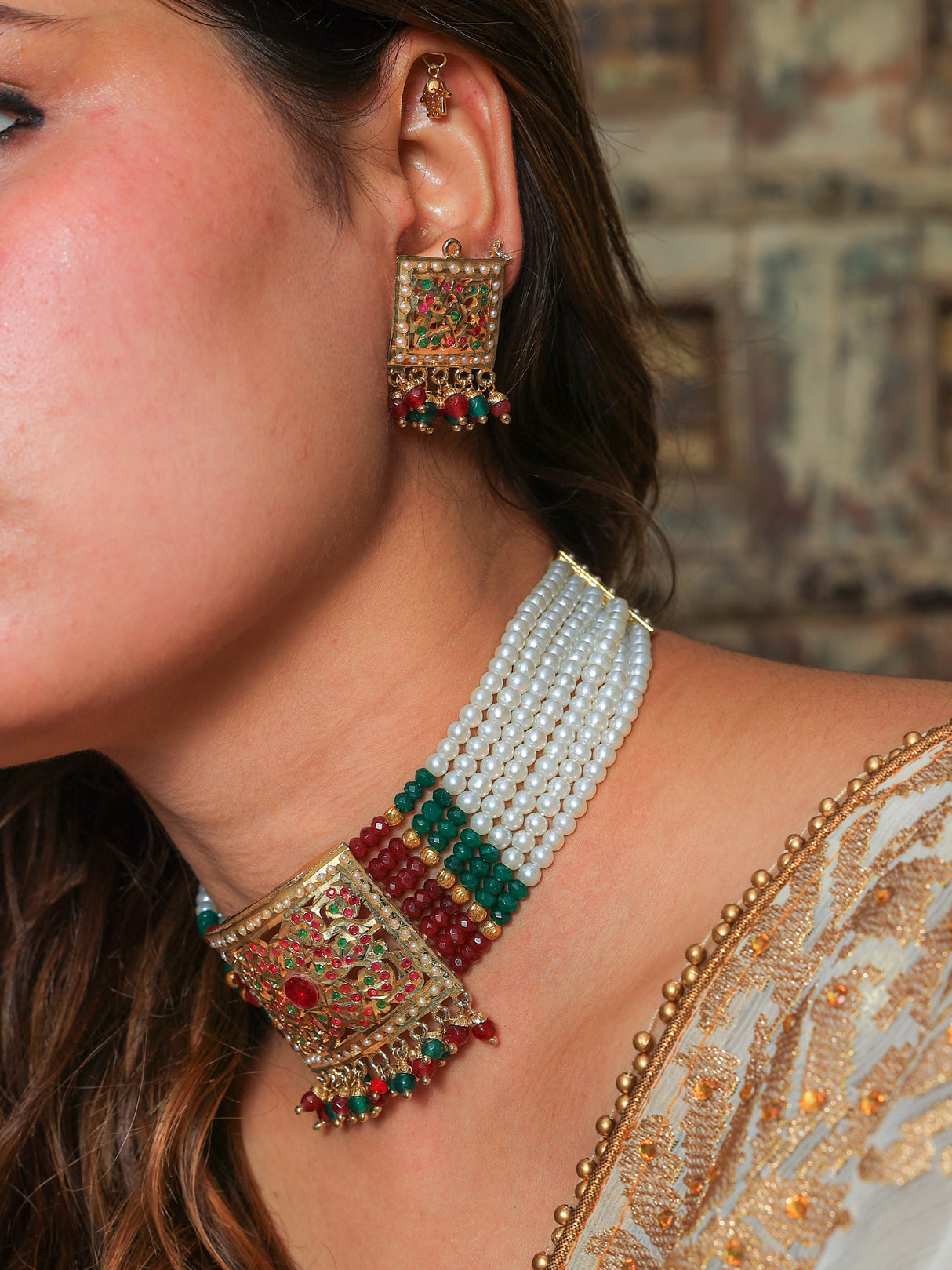 Latika Jadau necklace set