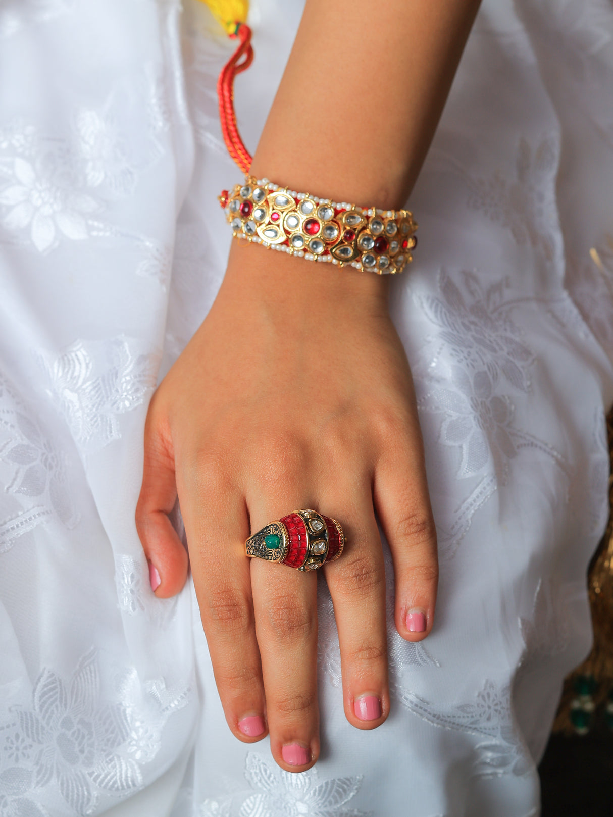 Mithila Divine Grandeur Shiva Kundan Ring