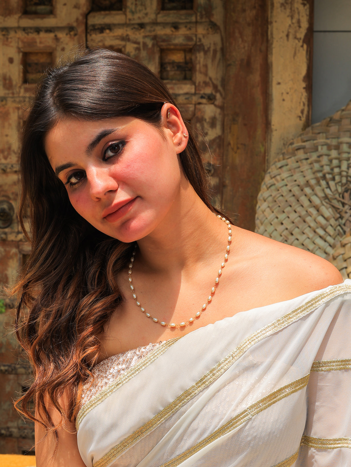 Meera rice pearl chain