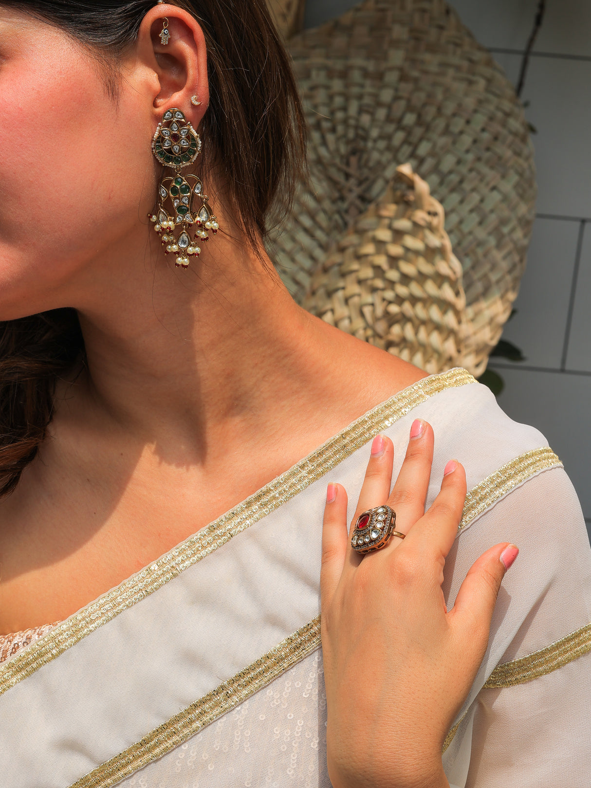 Falguni Moissanite Cocktail Ring