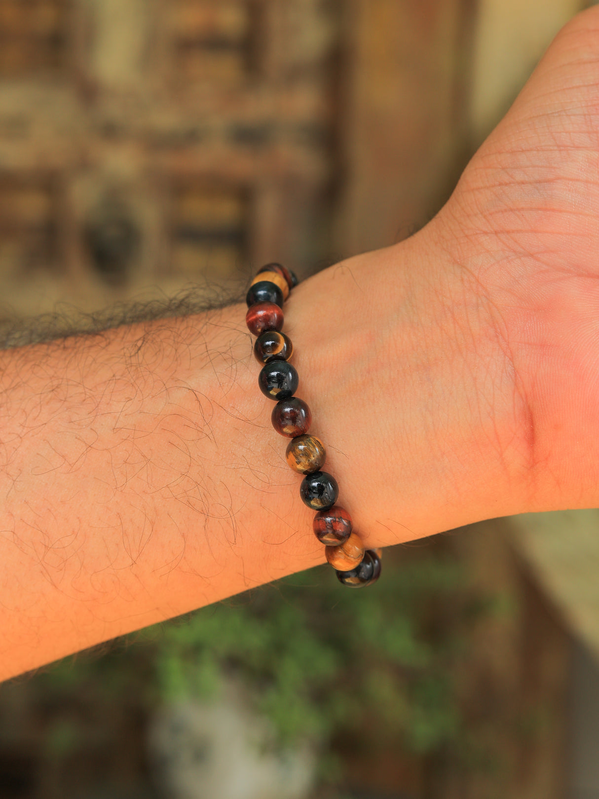 Unisex Multi Tiger Eye Courage Bracelet β Strength, Confidence & Balance