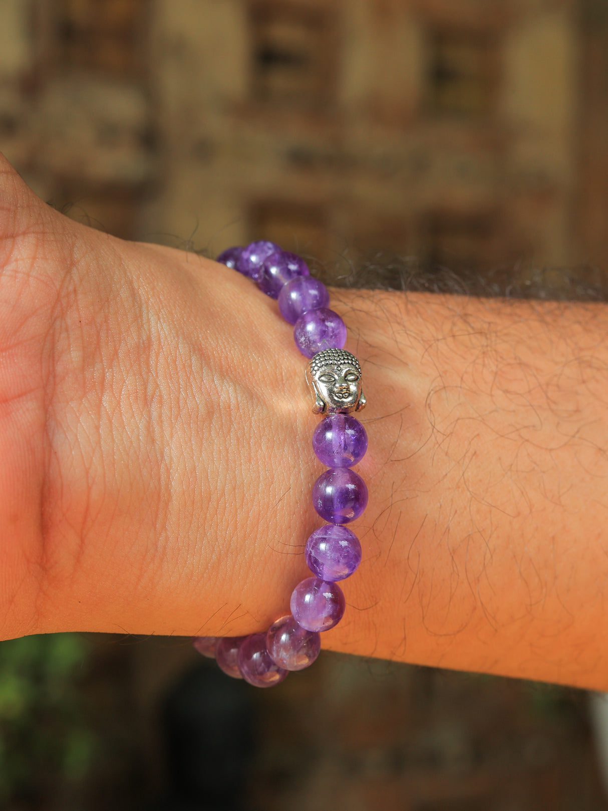 Unisex Calm & Spiritual Healing (Amethyst Bracelet)
