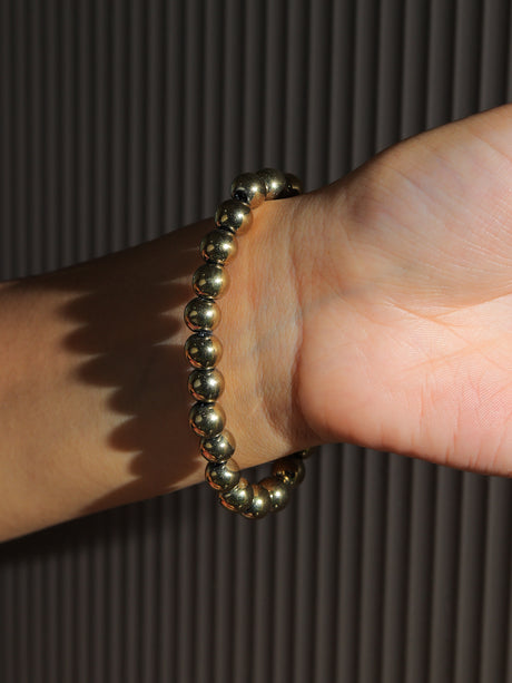 Unisex Money Magnet Bracelet (Golden Hematite Pyrite)