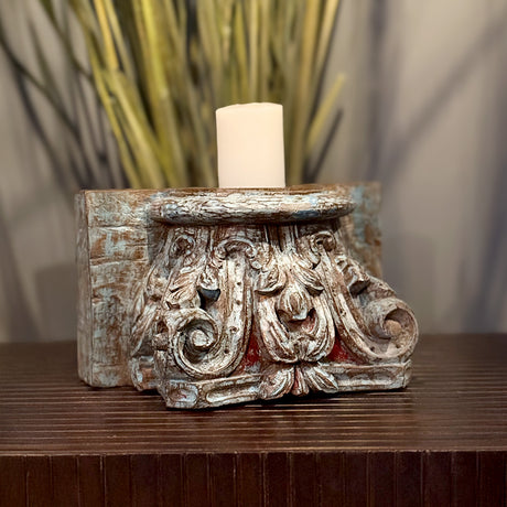 Wooden Candle Holder 4