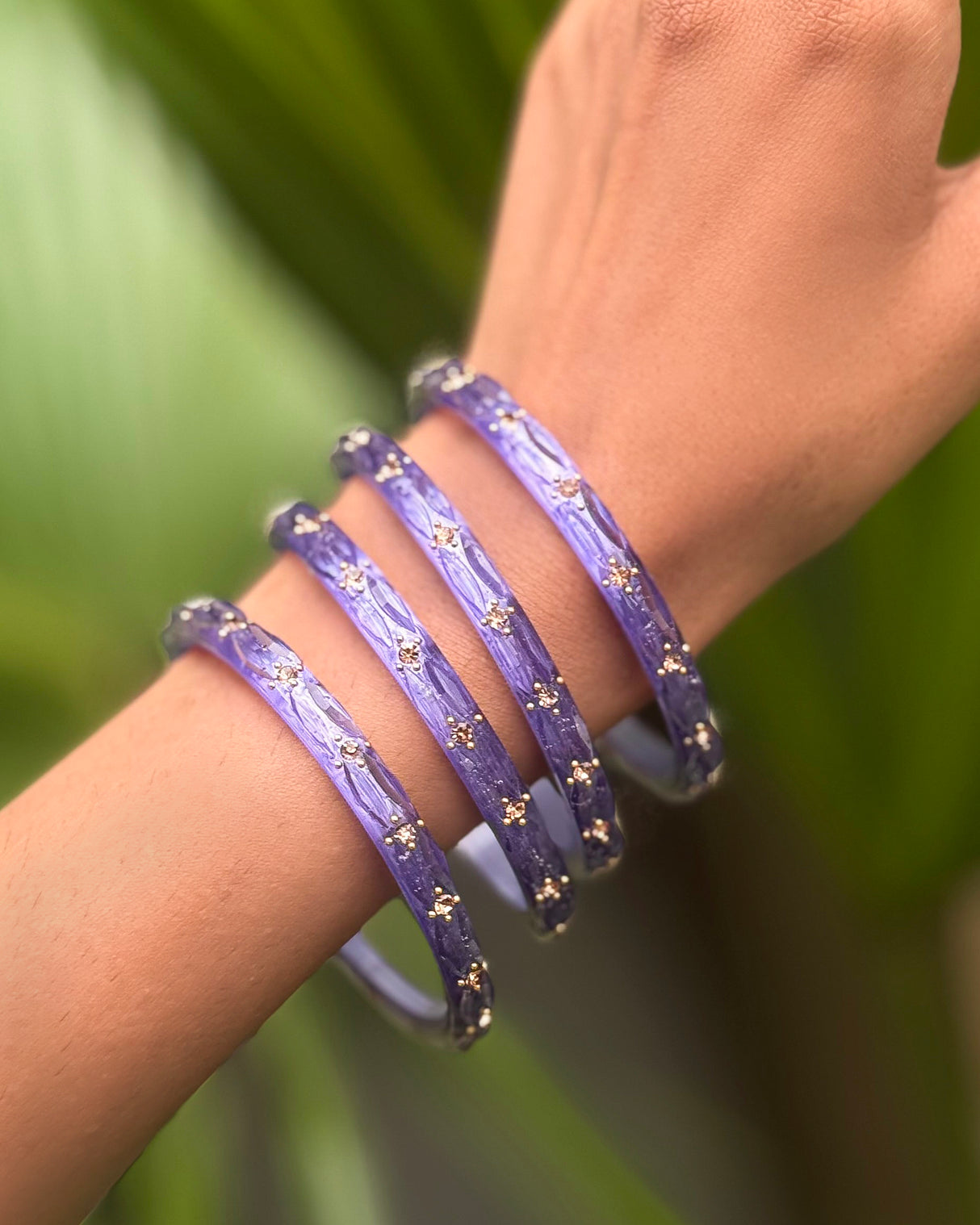 Soni Acrylic With Stone Bangles