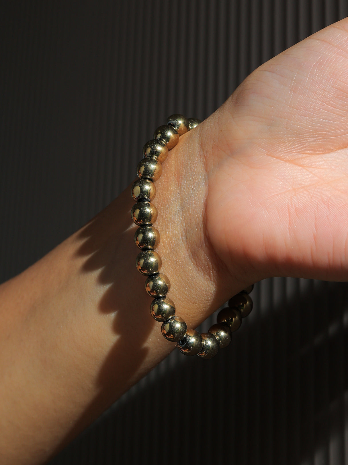Unisex Money Magnet Bracelet (Golden Hematite Pyrite)