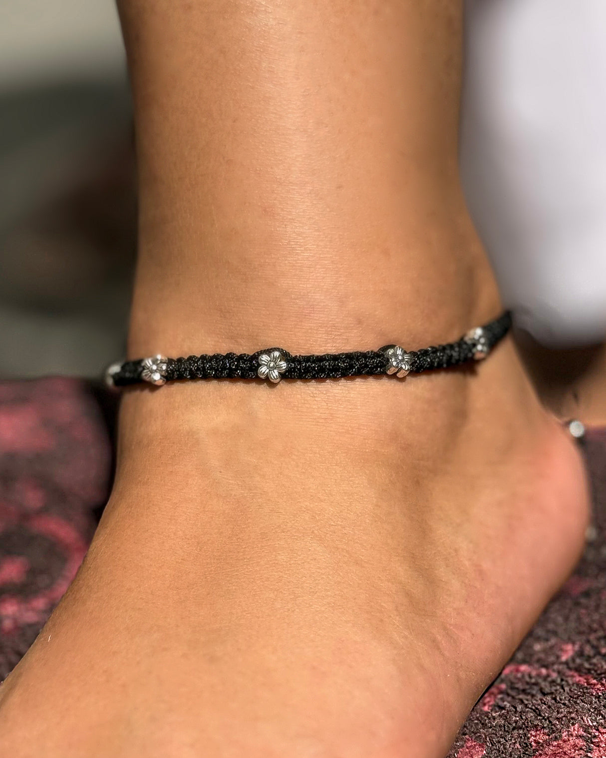 Noornazar Thread Charm Anklet