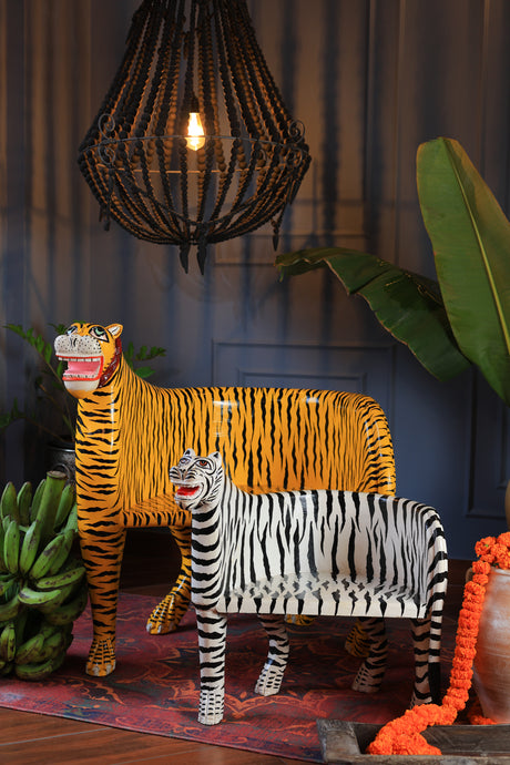 Chair - Wooden Tiger Painted (Baby Chair)