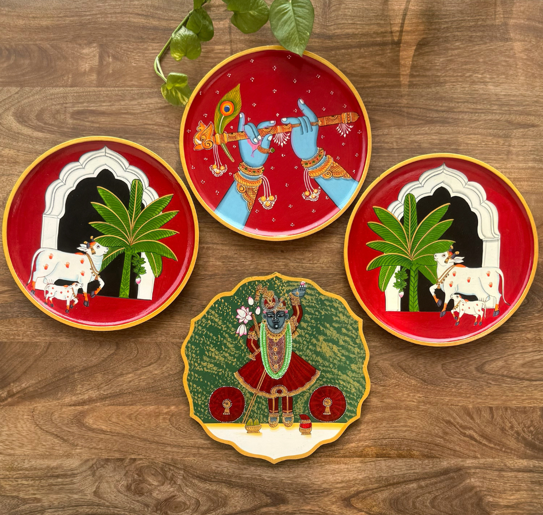 Wooden Wall Plates Vatsalya Murti