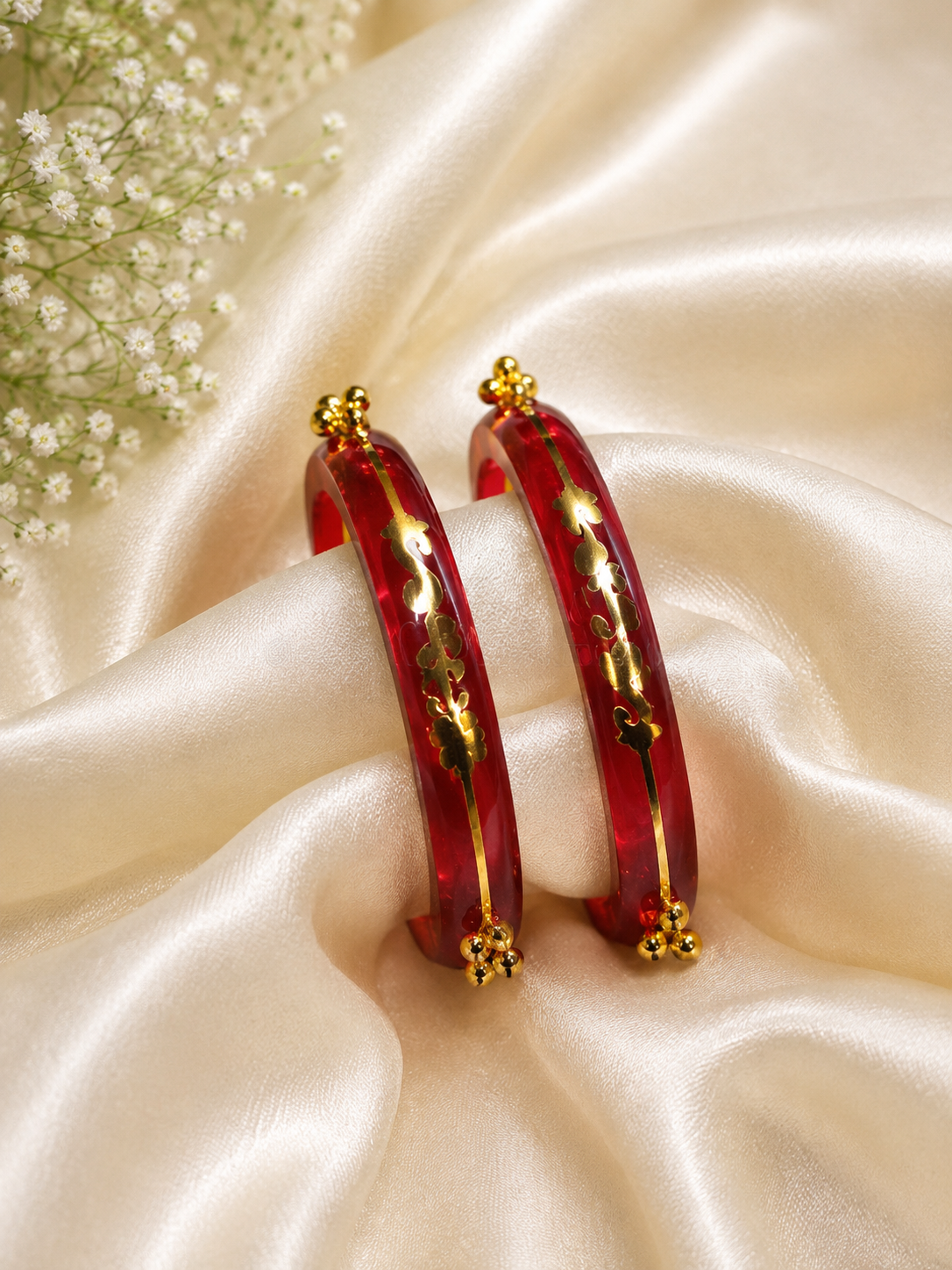 Arnika Ruby Bloom Designer Bangles