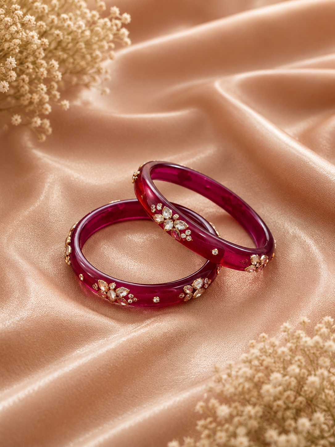 Raunak Royal Elegance Kundan Bangles (Set of 2pcs)