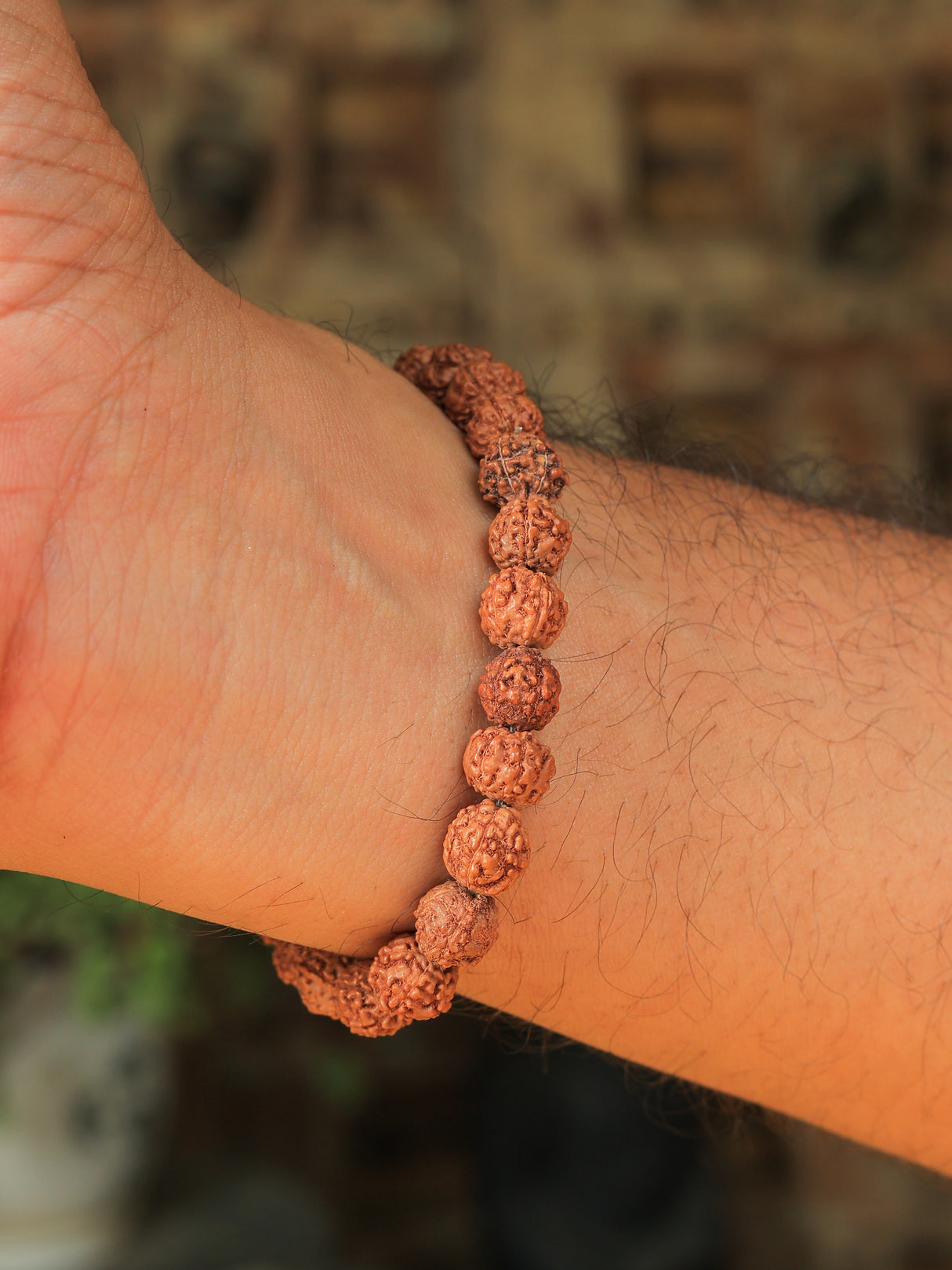 Unisex Peace & Protection (5 Mukhi Rudraksha Bracelet)