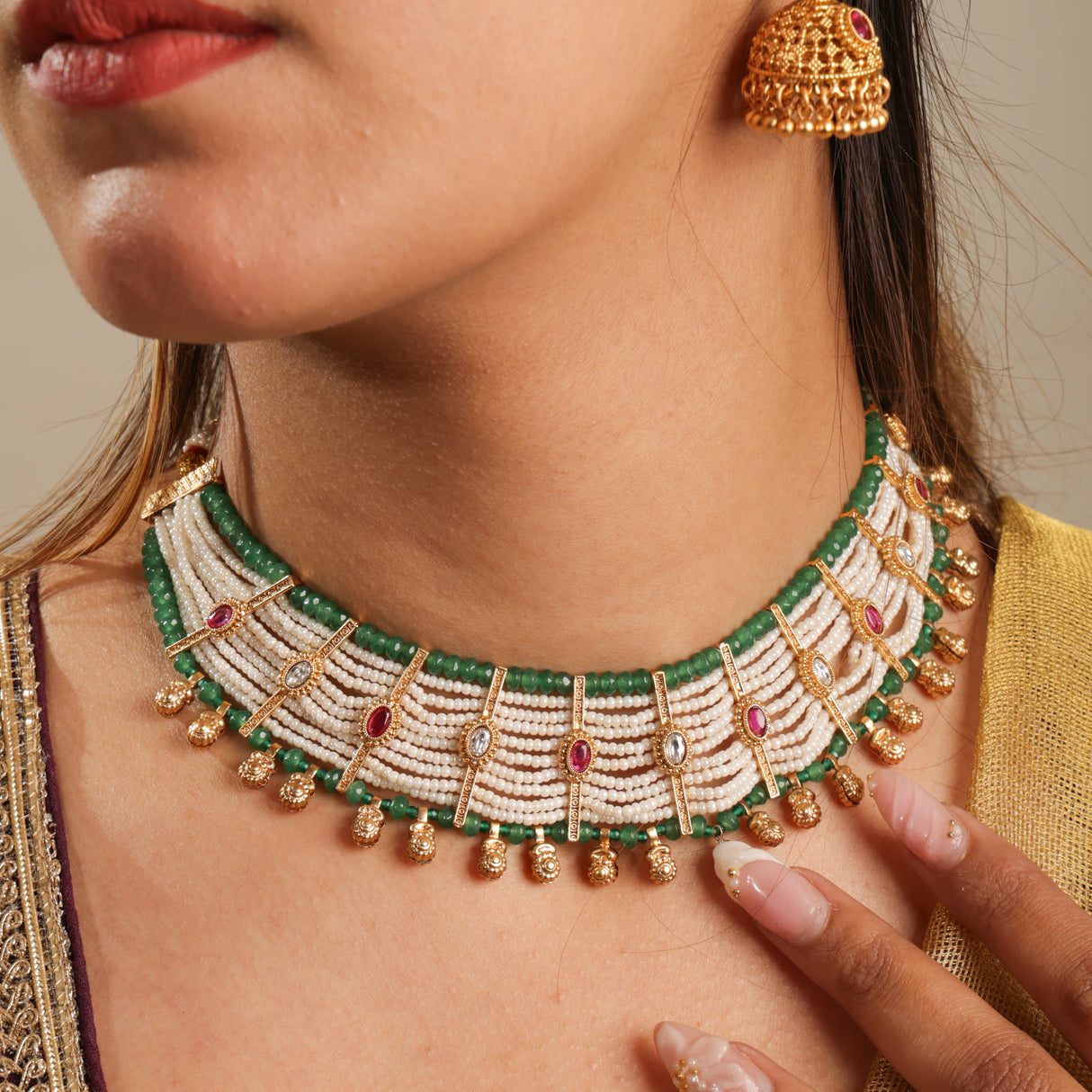 kemaya Kundan choker