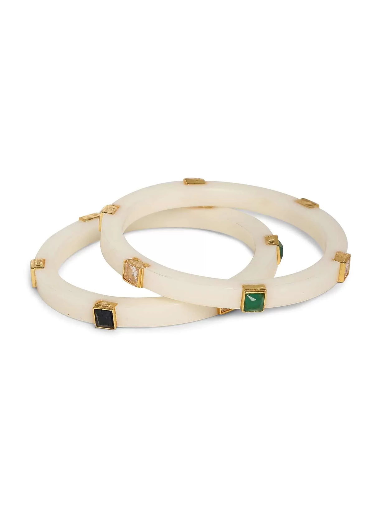Acrylic Bangles - Off White