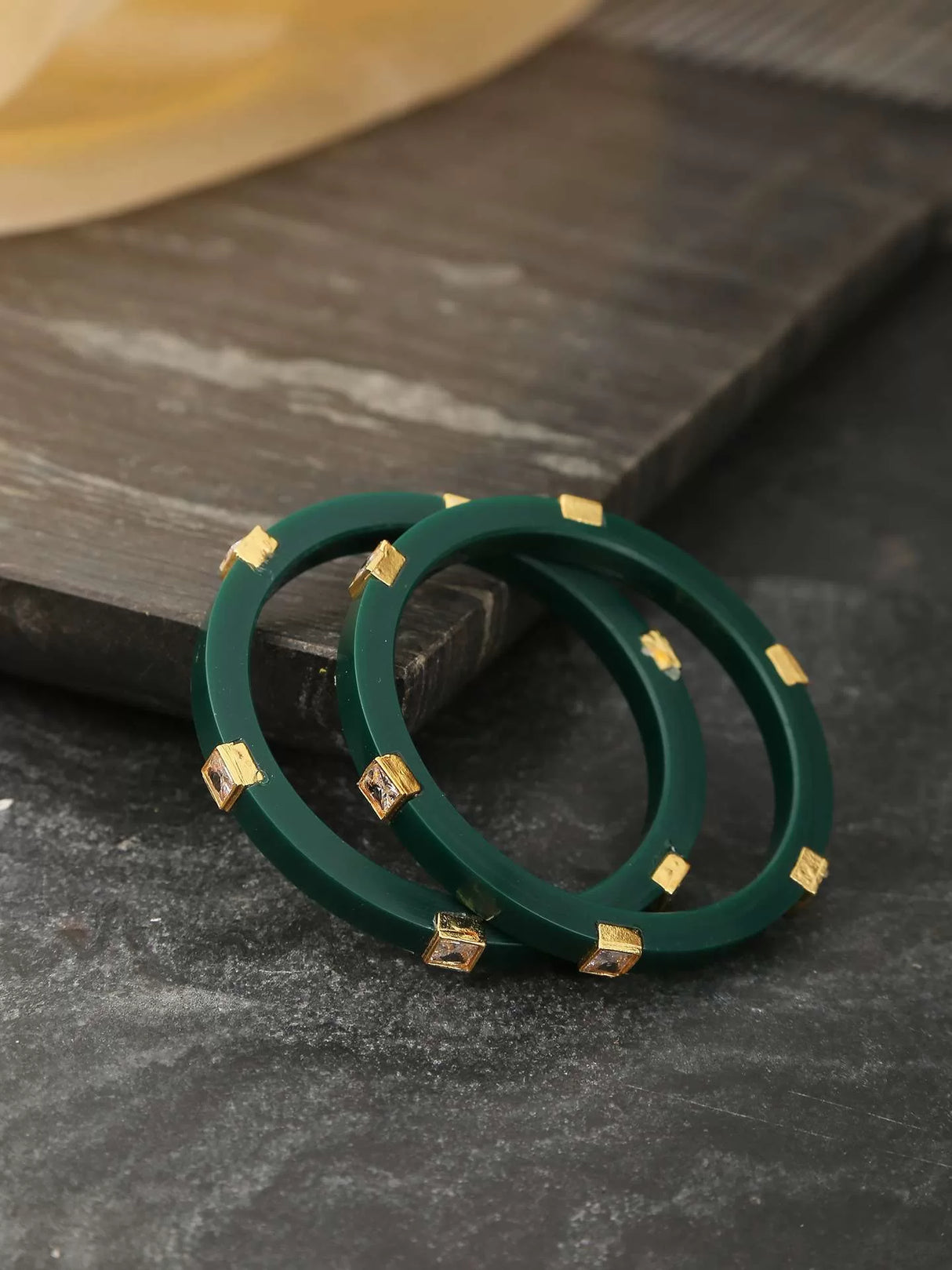 Acrylic Bangles - Green