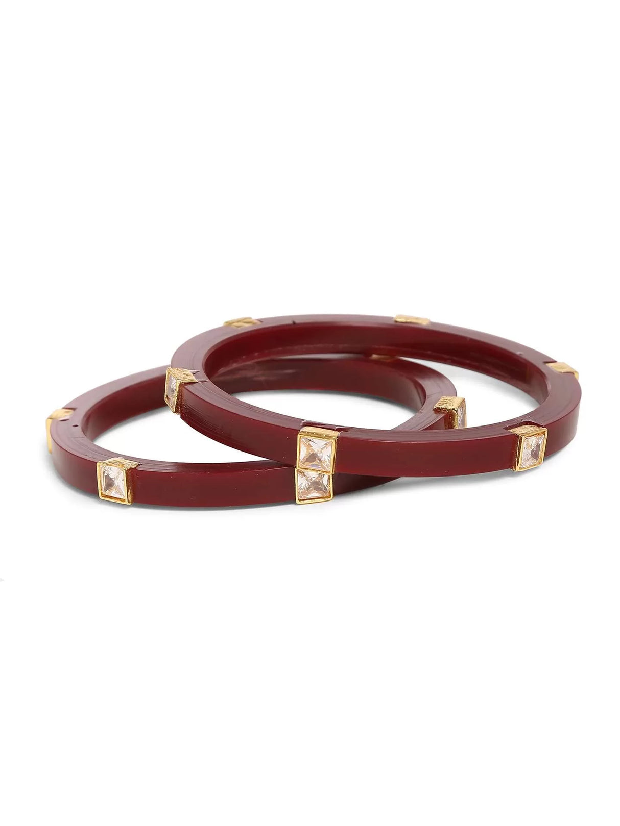 Acrylic Bangles - Maroon