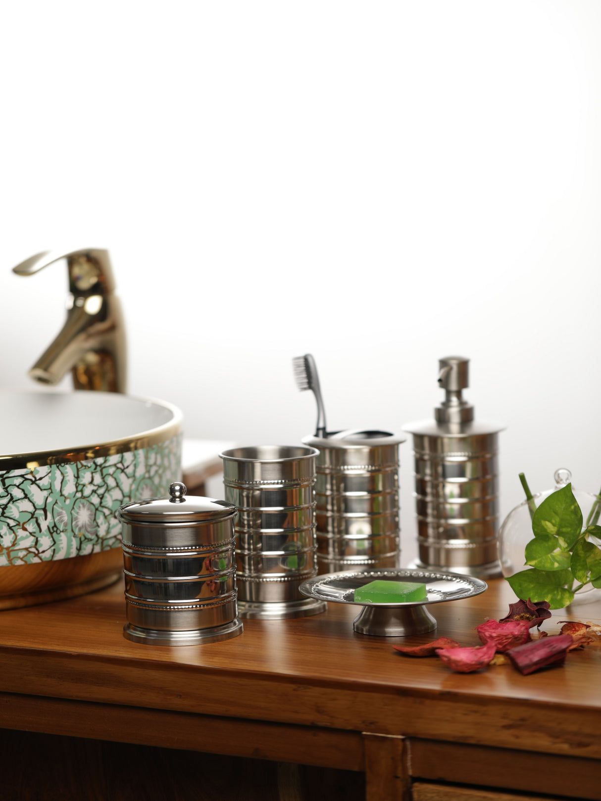 Nickle Plated Bath Set (5pcs)