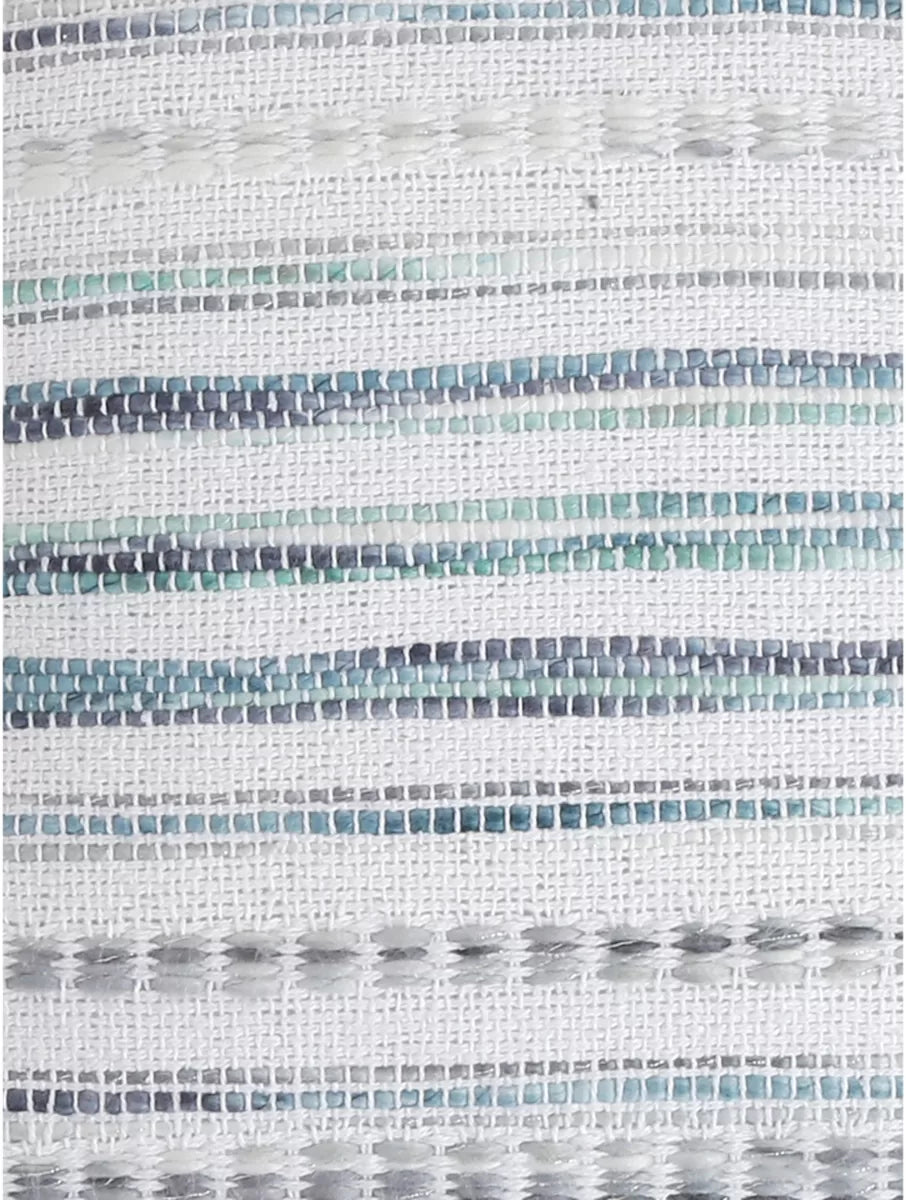 Cushion Cover With Tassels - Ivory And Green