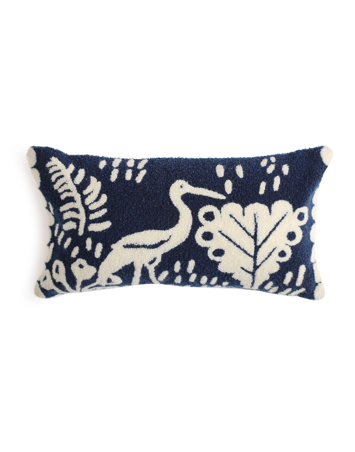 Stork Design Woven cushion cover - Blue