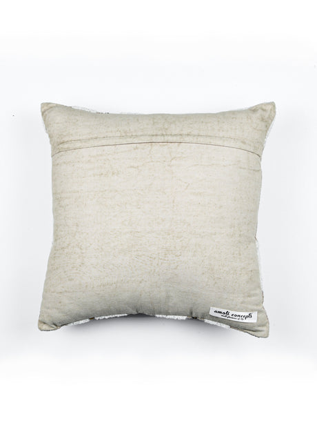 Rich Linen Look Cotton Slub Exclusive design Crewel Embroidery Cushion Cover