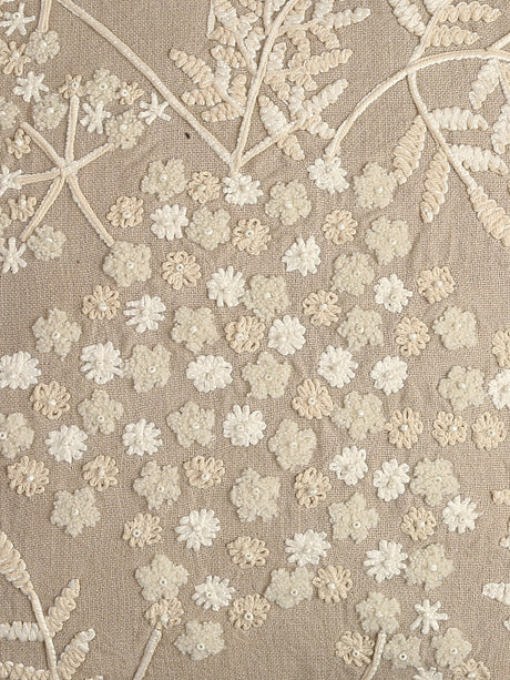 Grey Embroidered cushion cover