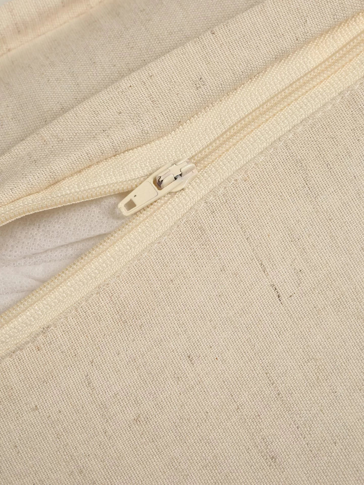 Embroidery Pillow Style Cushion Cover - Ivory & Gold Zari