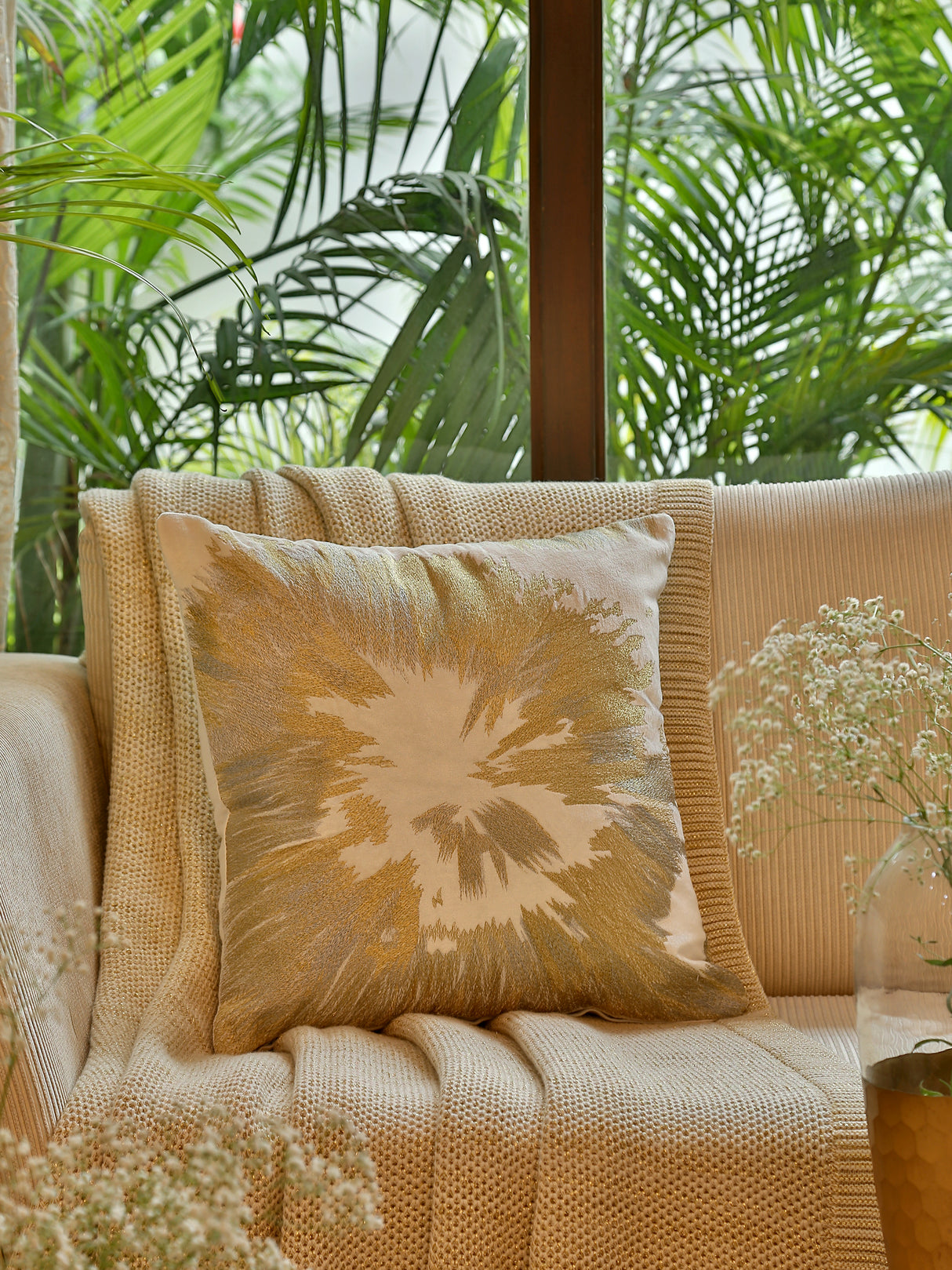 Starburst cushion cover