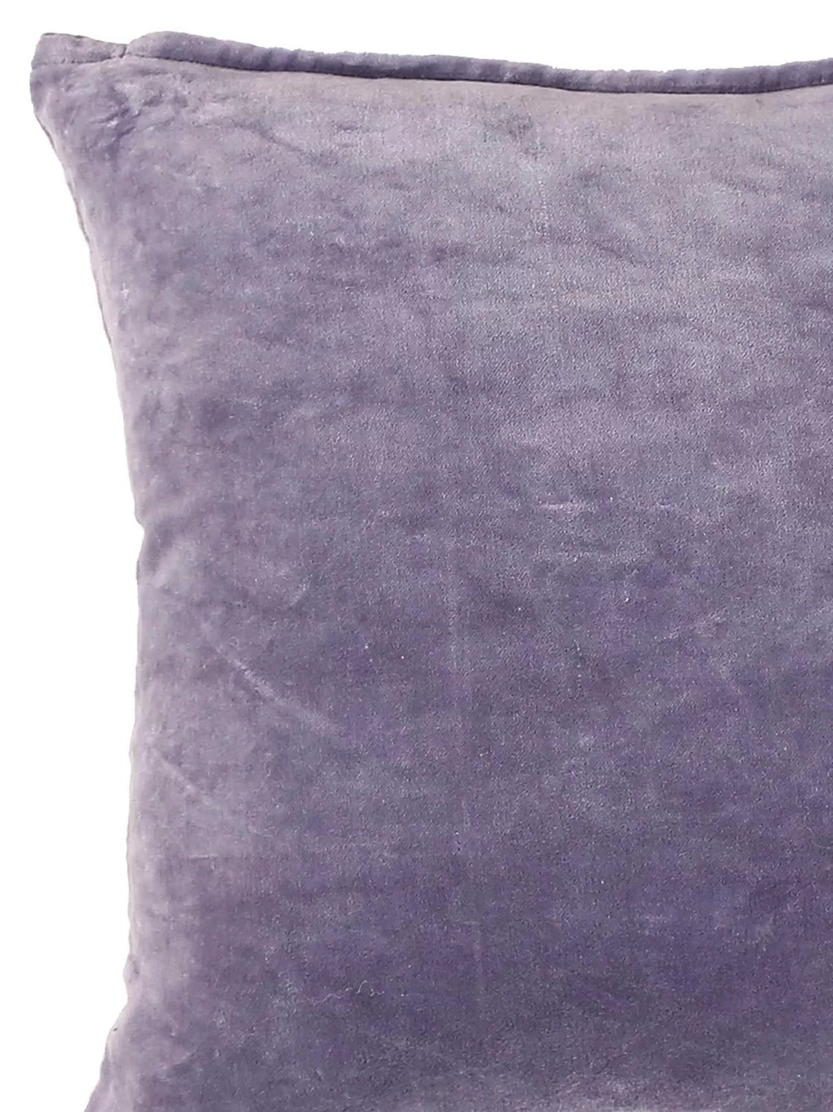 Cotton Velvet Cushion Cover - Lavender Cotton