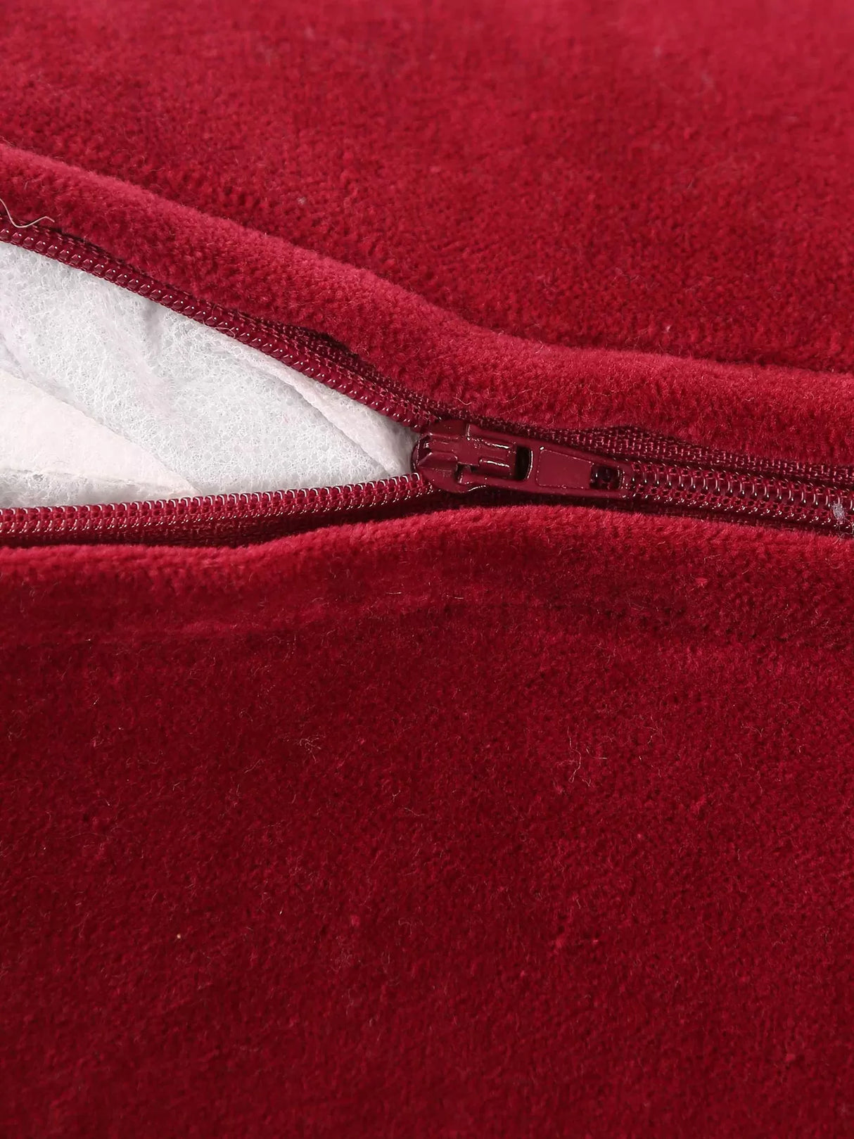 Cotton Velvet Cushion Cover - Maroon