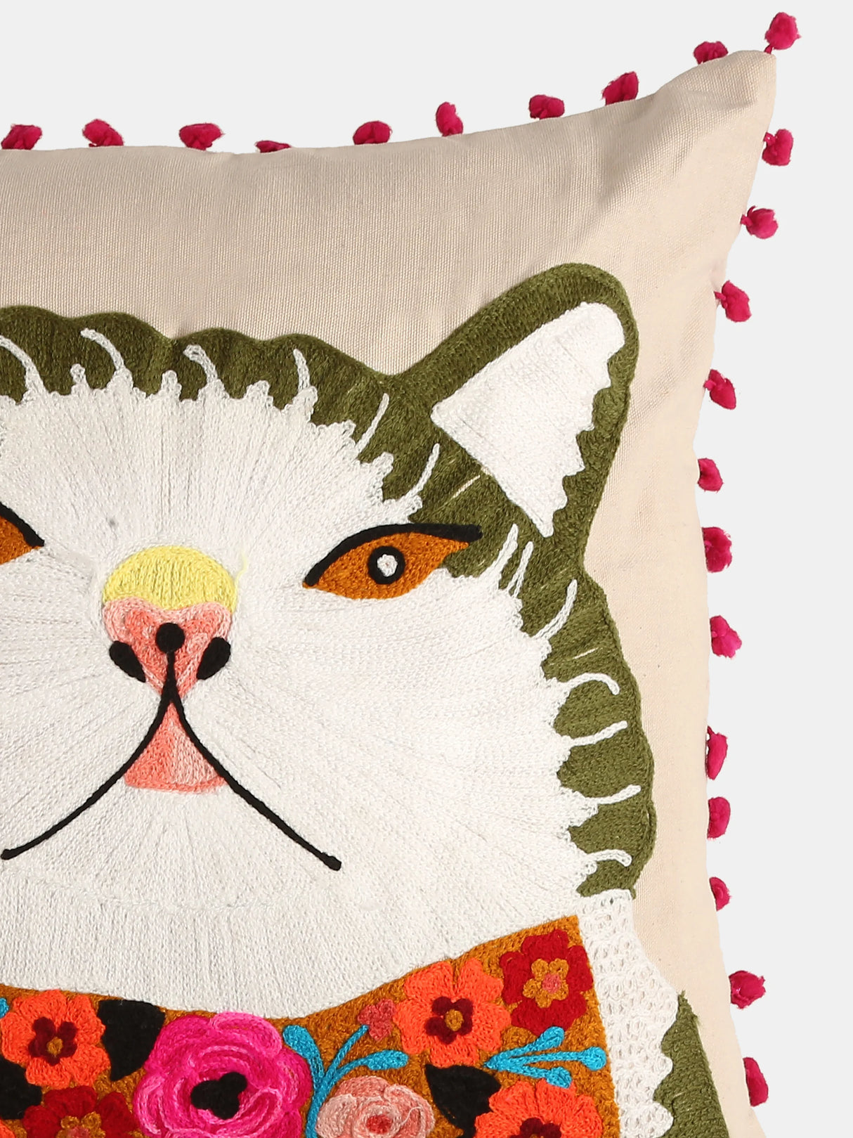 Enchanted Dream Scapes - Cat With A Bow Embroidered