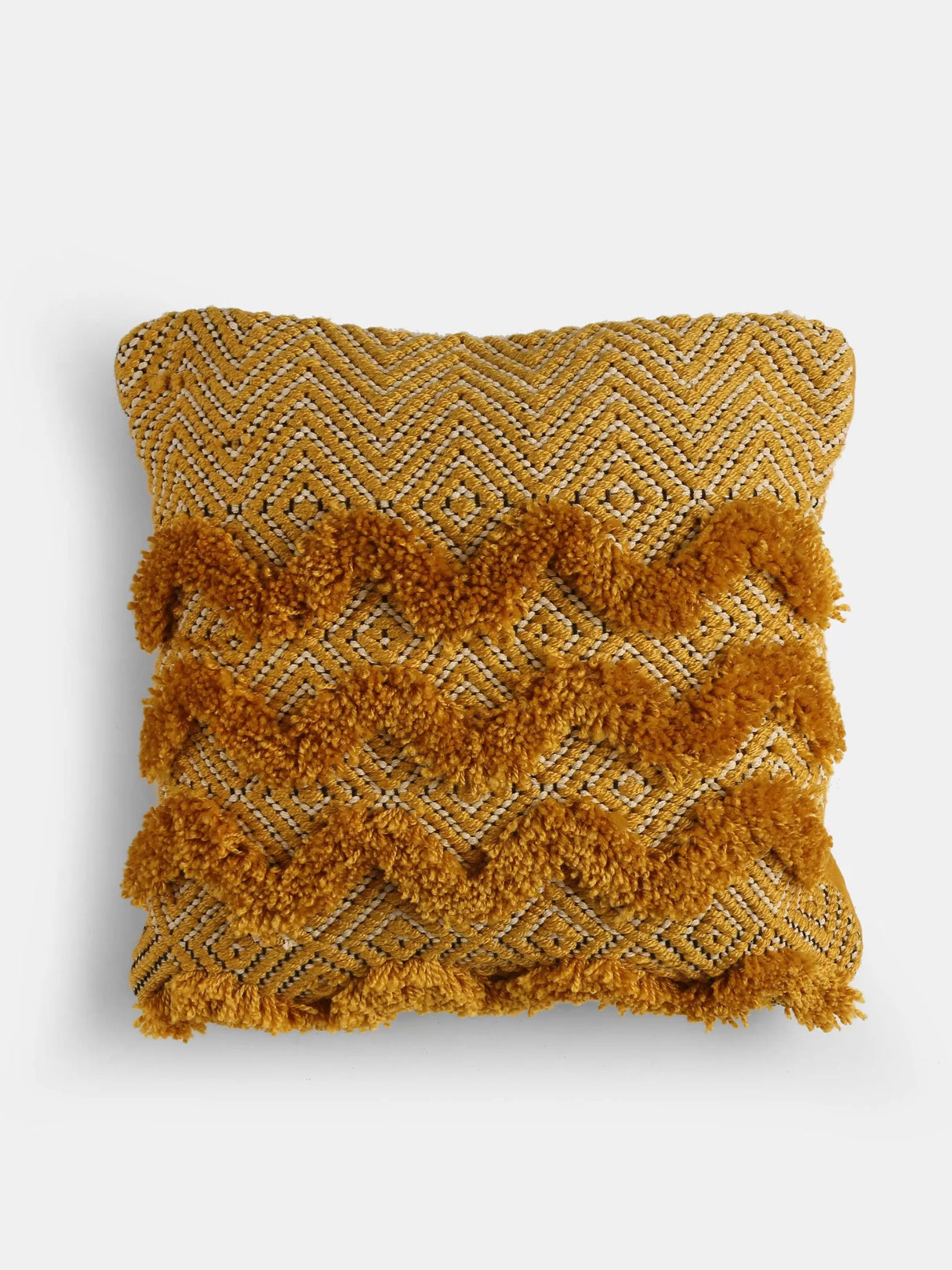 Cushion Cover - Tufted Yellow
