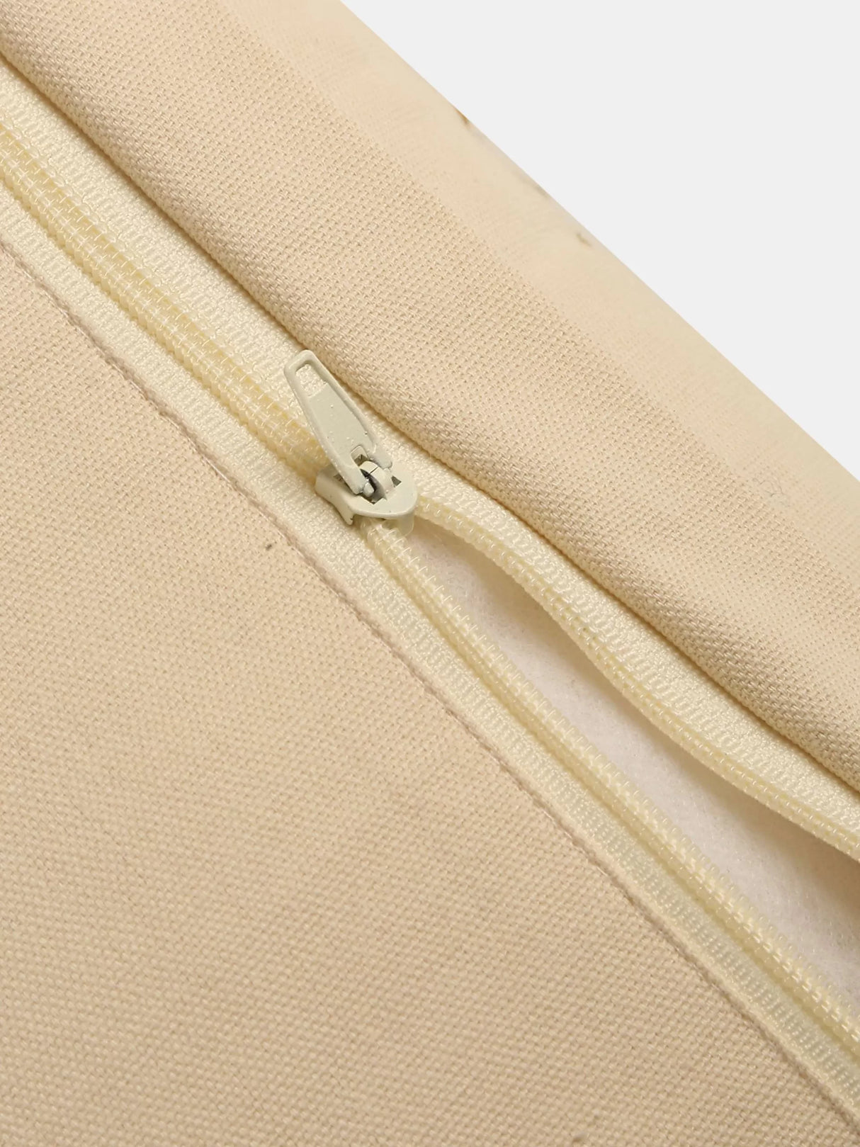 Cushion Cover With Tassels - Tufted Off White And Blue