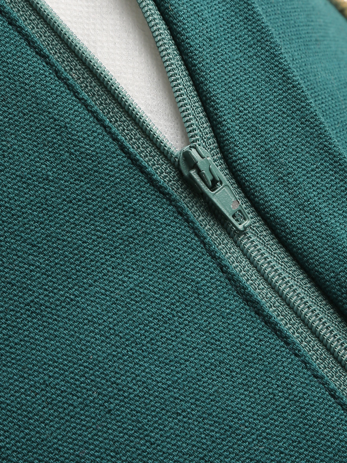 Nature Inspired - Teal Green Beaded Cushion Cover