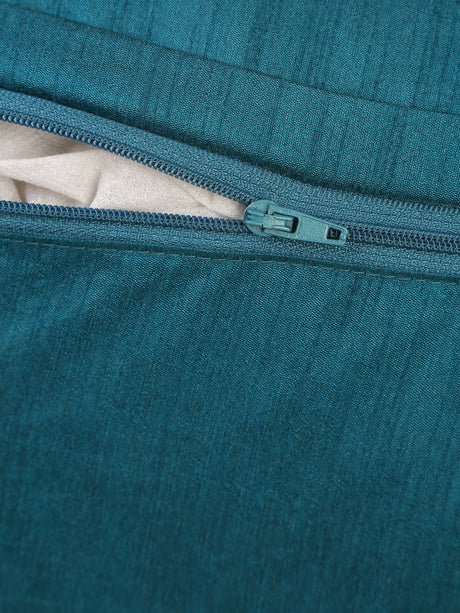 Nature Inspired- Multicolor Beaded Cushion Cover in Hues of Green