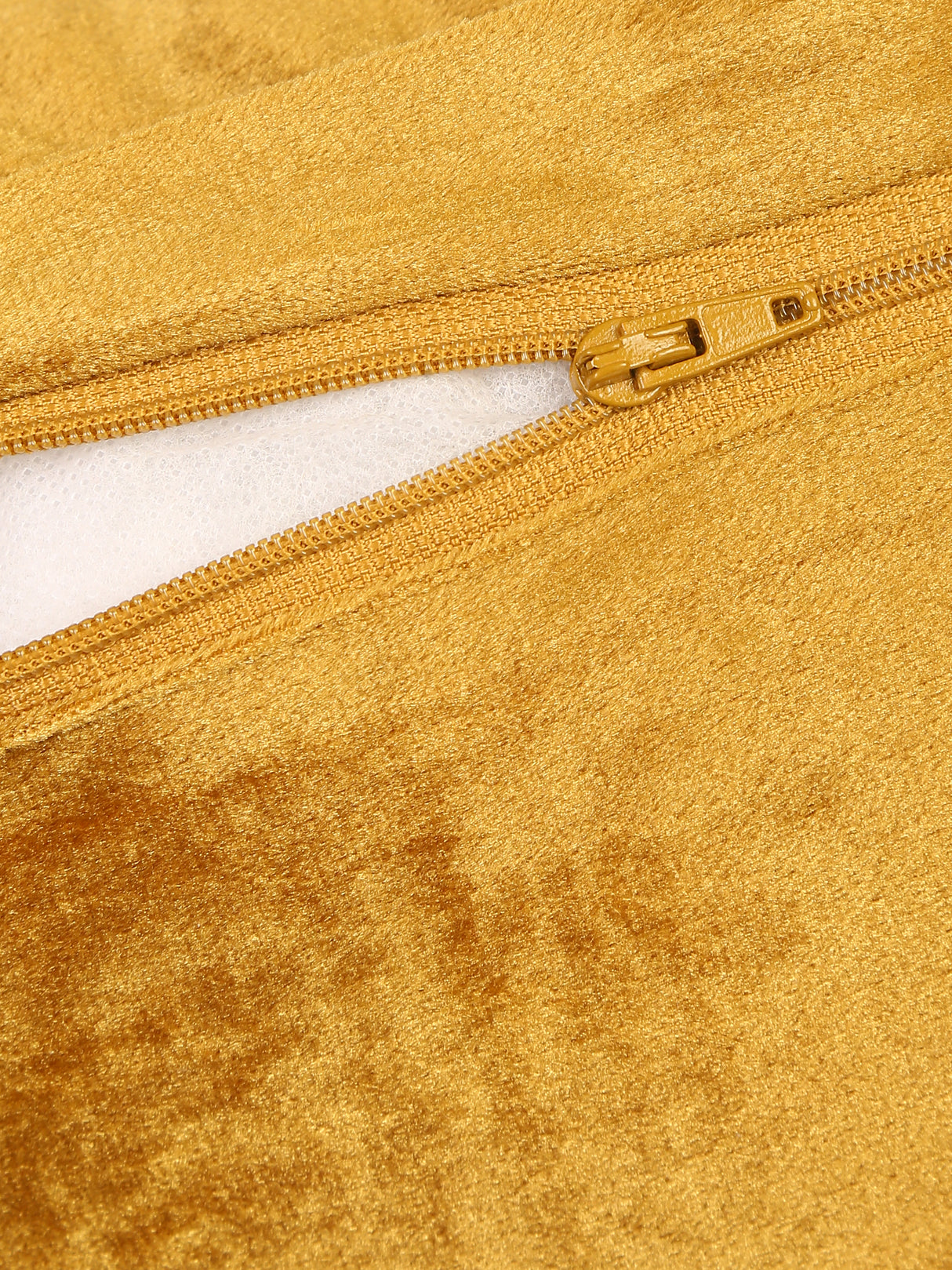 Velvet Cushion Cover - Mustard Embellished Pillow Style