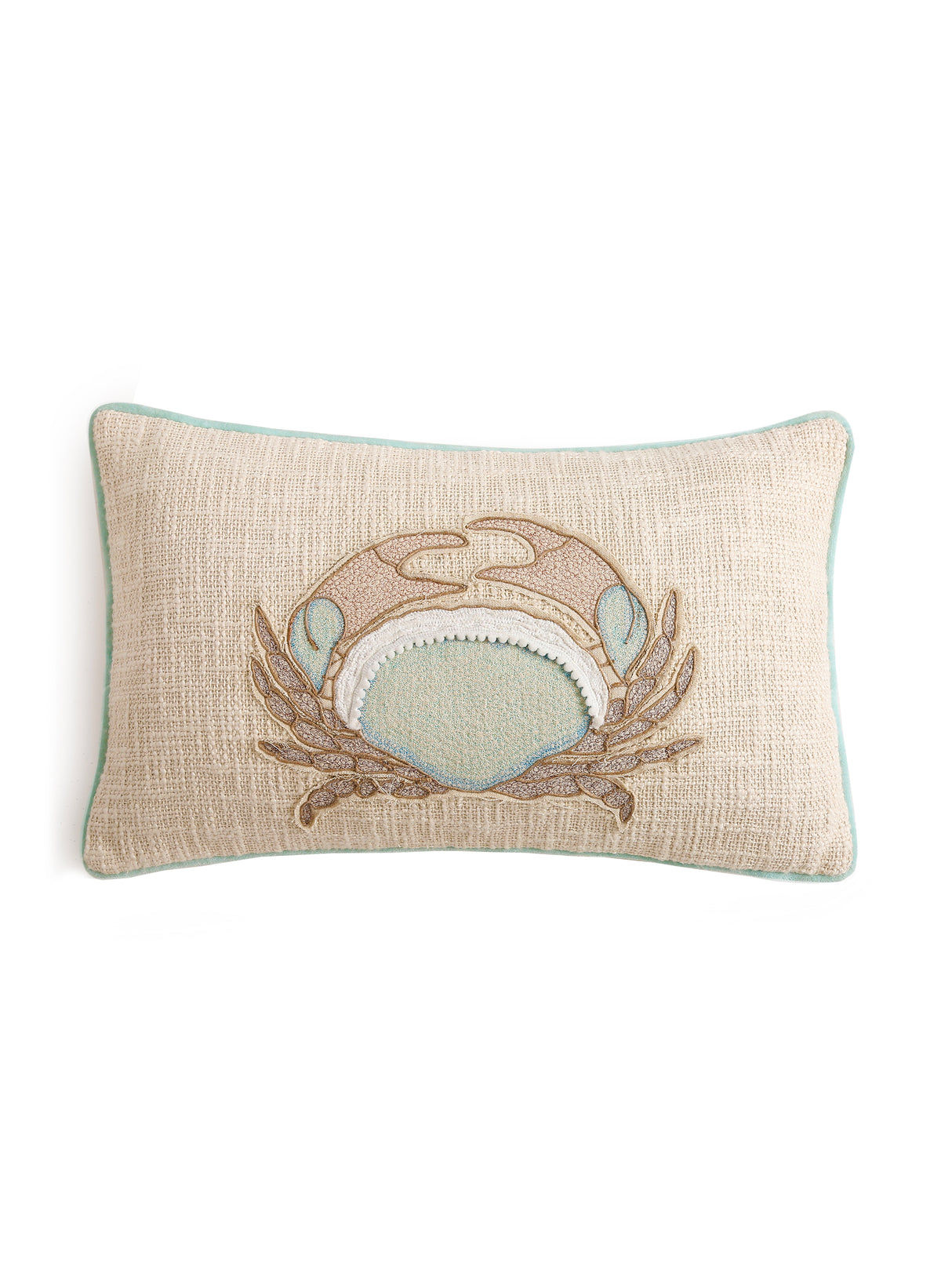 Cotton-Slub patch work with chicken embroidery cushion cover