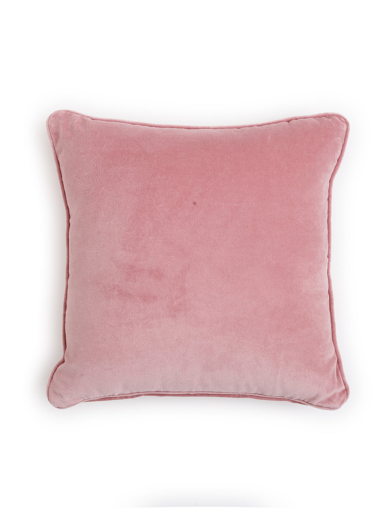 Classic Elegant cotton velvet cushion cover in solid color - Pink
