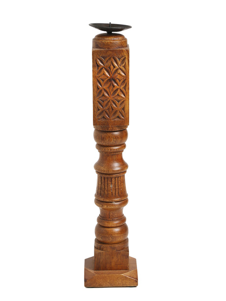 Handcrafted Paya design Rustic candle Holder - Style2