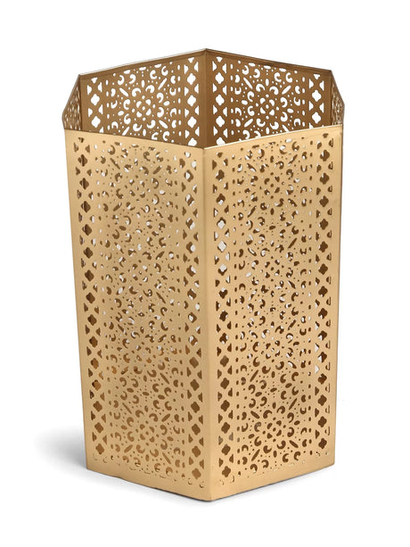 Candle Holders - Antique Gold Finish Set of 2