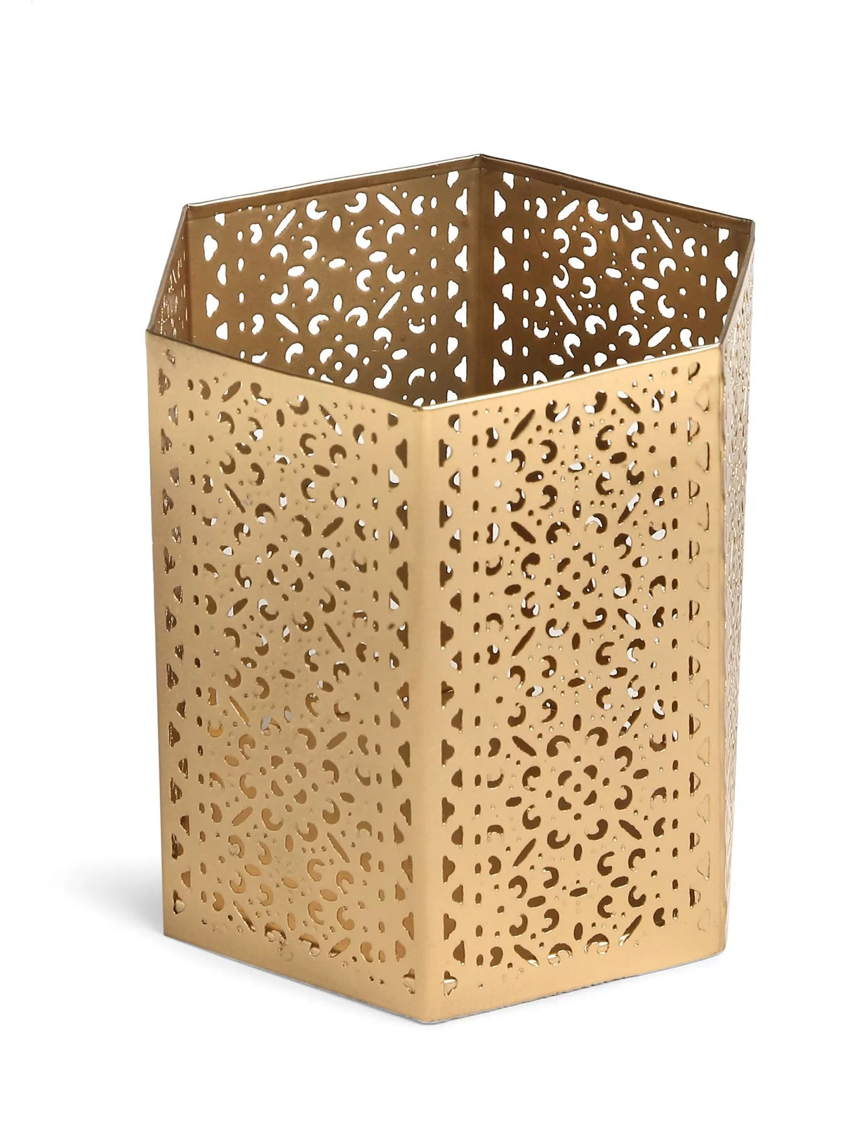 Candle Holders - Antique Gold Finish Set of 2